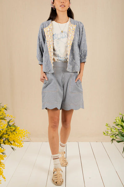 Bonte Vida Reversible Jacket, Navy/Lemon Zest