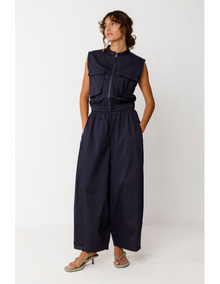 SKFK Aine GOTS Trouser, Navy