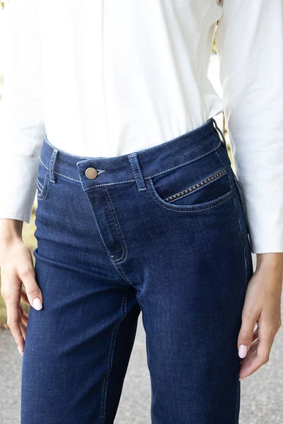 NO2MORO Napoli Cropped Jeans, Indigo Wash