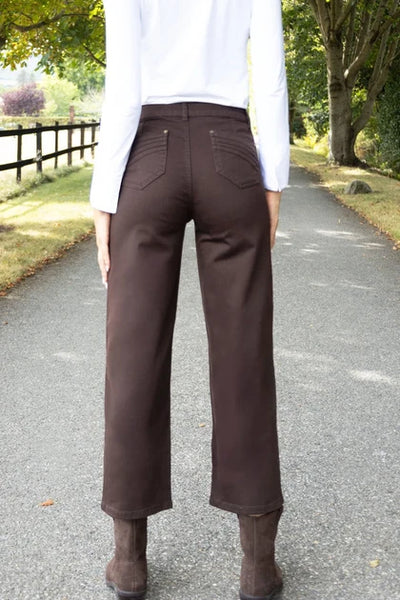 NO2MORO Napoli Cropped Jeans, Brown