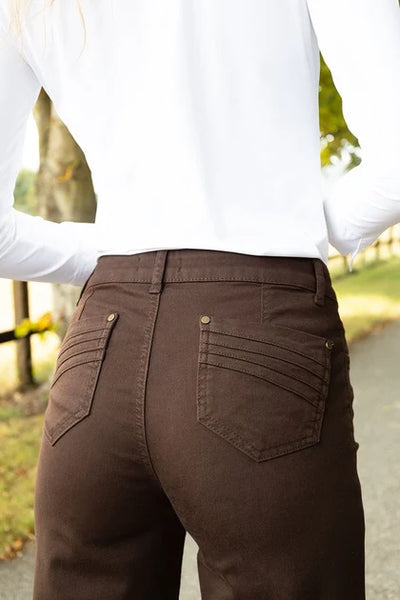 NO2MORO Napoli Cropped Jeans, Brown