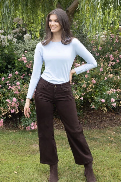 NO2MORO Napoli Cropped Jeans, Brown