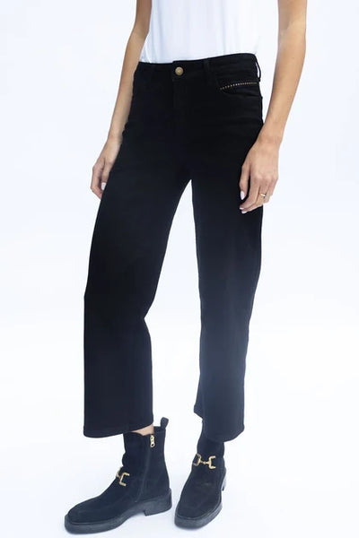 NO2MORO Napoli Cropped Jeans, Black