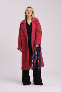 La Fee Maraboutee Zobogan Coat, Rose Check