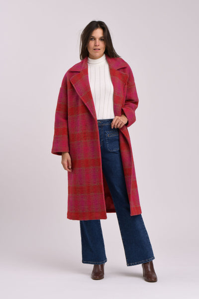 La Fee Maraboutee Zobogan Coat, Rose Check