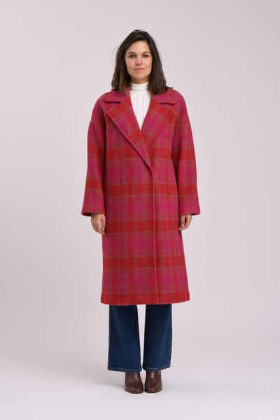 La Fee Maraboutee Zobogan Coat, Rose Check