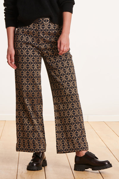 La Fee Maraboutee Ronac Trouser, Black and Gold