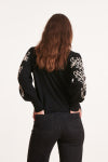 La Fee Maraboutee Zame Pullover, Black and Tapioca