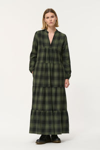 Humility Birmani Dress, Forest Green
