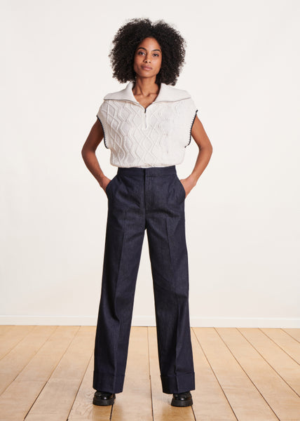 La Fee Maraboutee Zella Trouser, Dark Denim