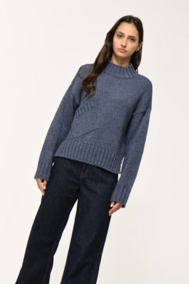 Humility Curty Pullover, Stormy Blue
