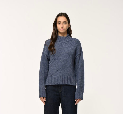 Humility Curty Pullover, Stormy Blue