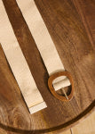 La Fee Maraboutee Fermer Belt, Woven Ecru - Flax In Bloom