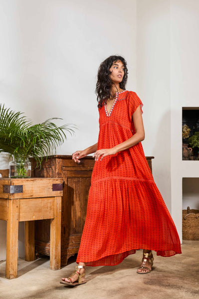 La Fée Maraboutée Forminga Dress, Jasper Red