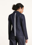 la Fée Maraboutee Forte Jacket, Dark Denim - Flax In Bloom