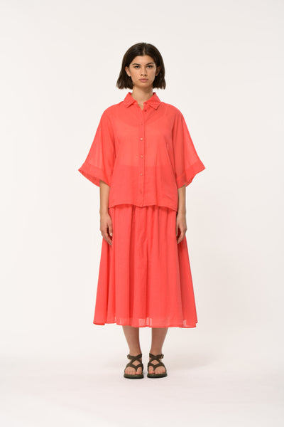 Humility Likita Blouse, Vermillion