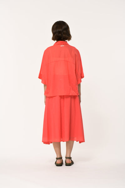 Humility Likita Blouse, Vermillion