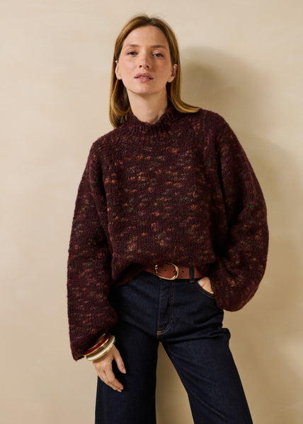 La Fee Maraboutee Grigio Knit, Burgundy