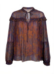 La Fee Maraboutee Gloss Blouse, Viola/Tandoori