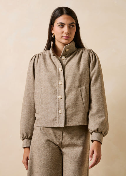 La Fee Maraboutee Gourou Jacket, Greige