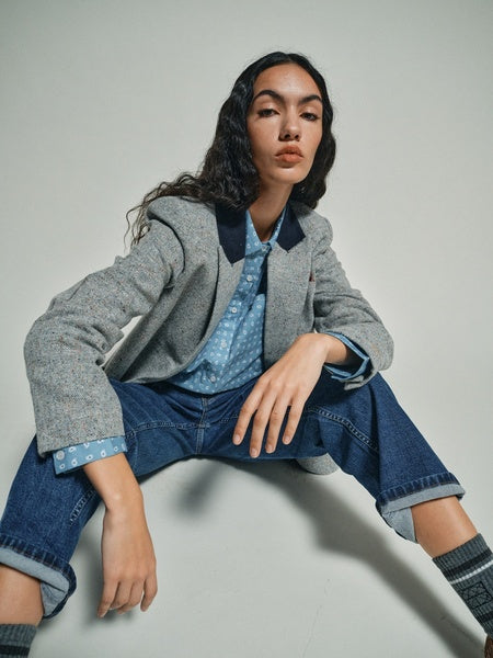 Heyanno Dance Paisley Shirt, Captains Blue