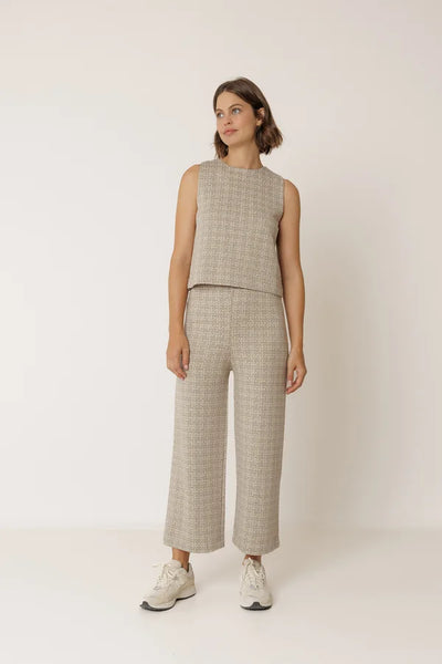 Indi and Cold James Cropped Trouses, Sage Green