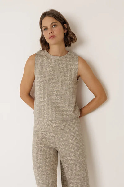 Indi and Cold Sleeveless Top, Sage Green