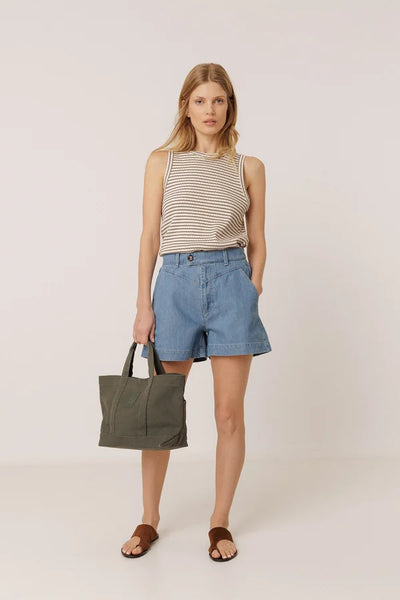 Indi and Cold Denim Shorts, Mid Blue