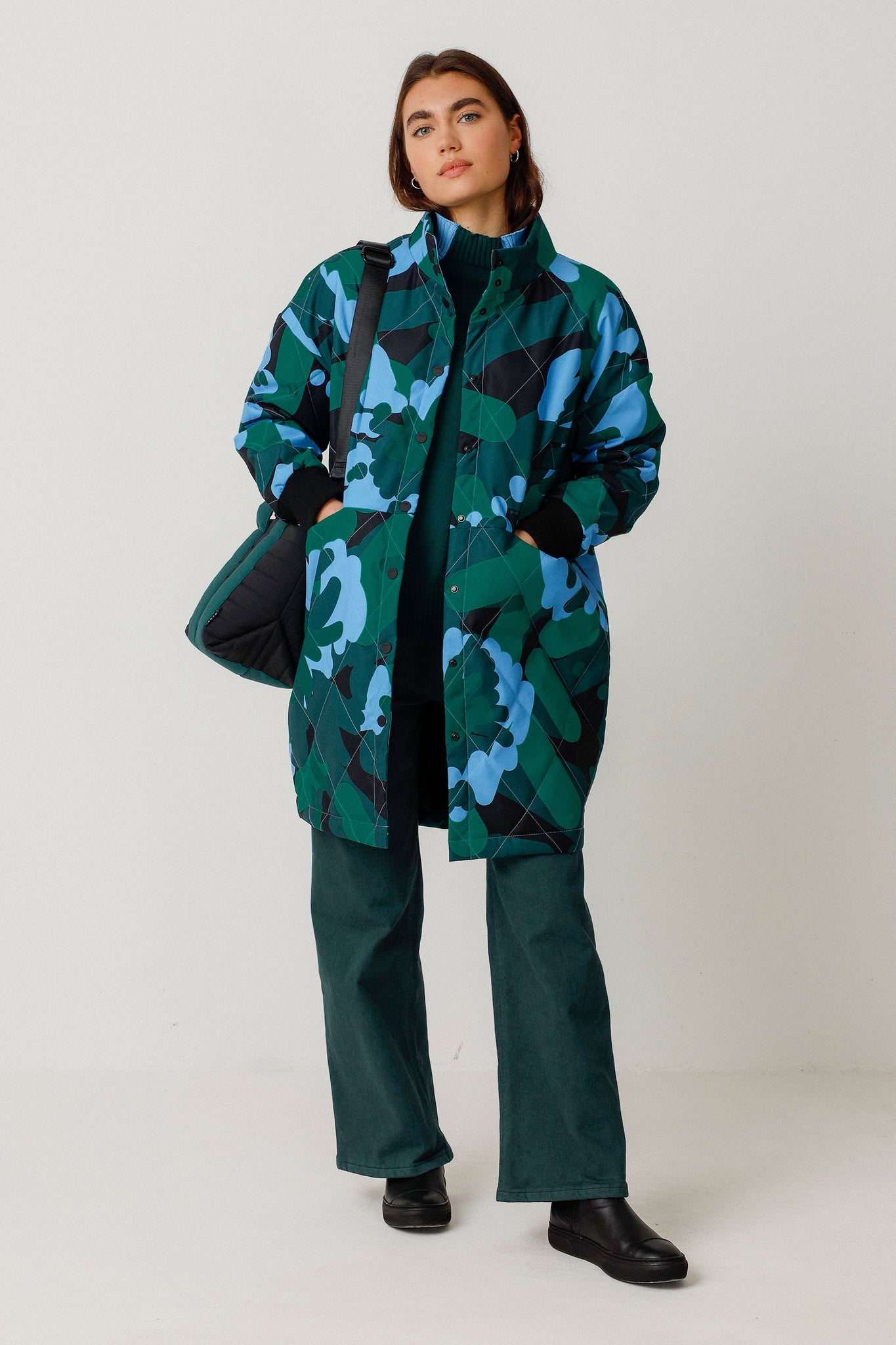 SKFK Leira Coat, Confetti Print