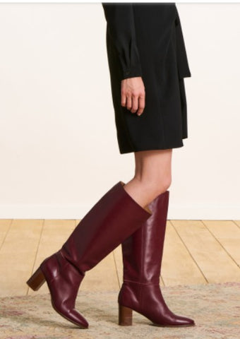 La Fee Maraboutee Zakui Knee Boots, Burgundy