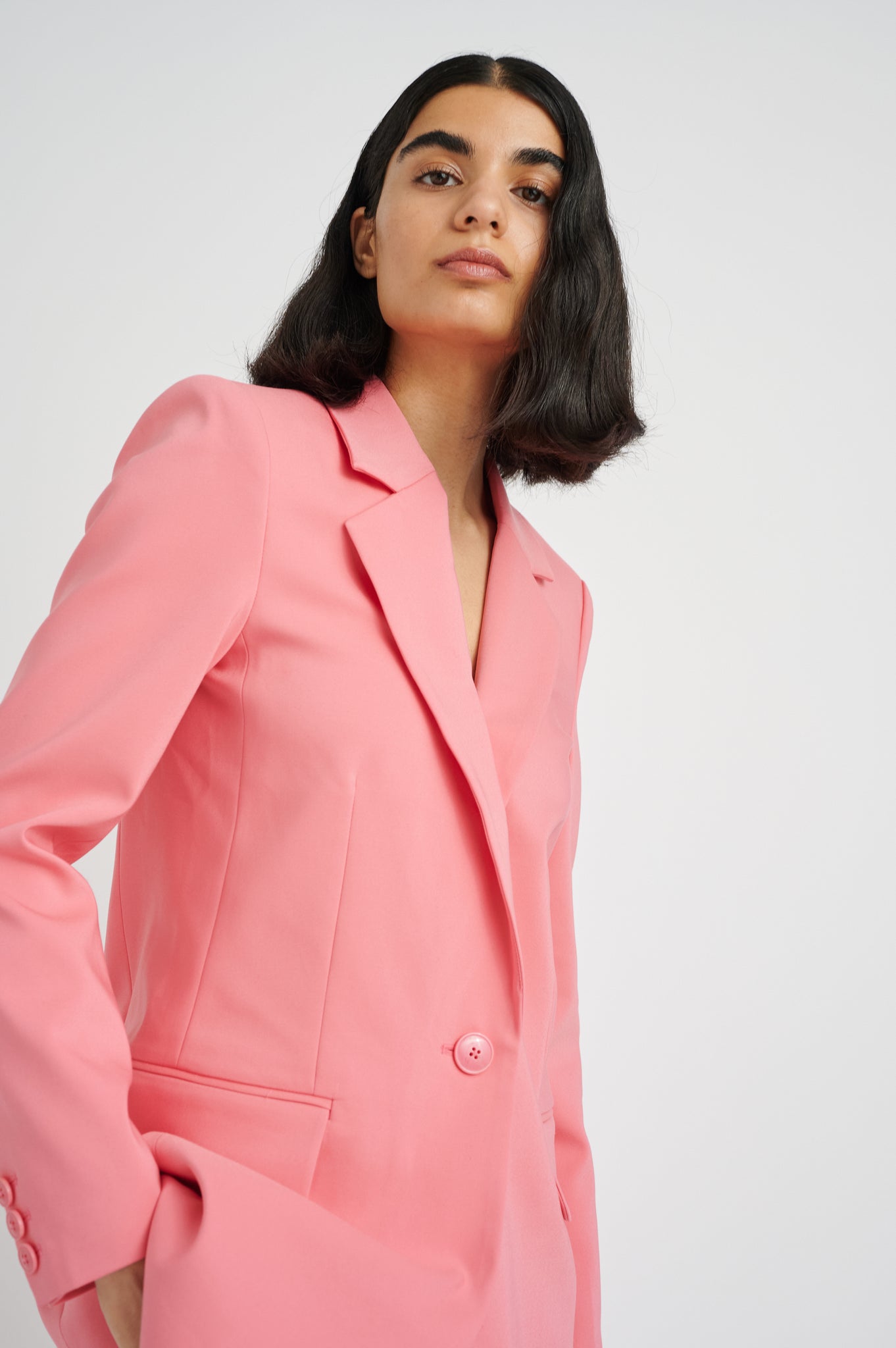 In Wear Zella Long Blazer, Pink Rose