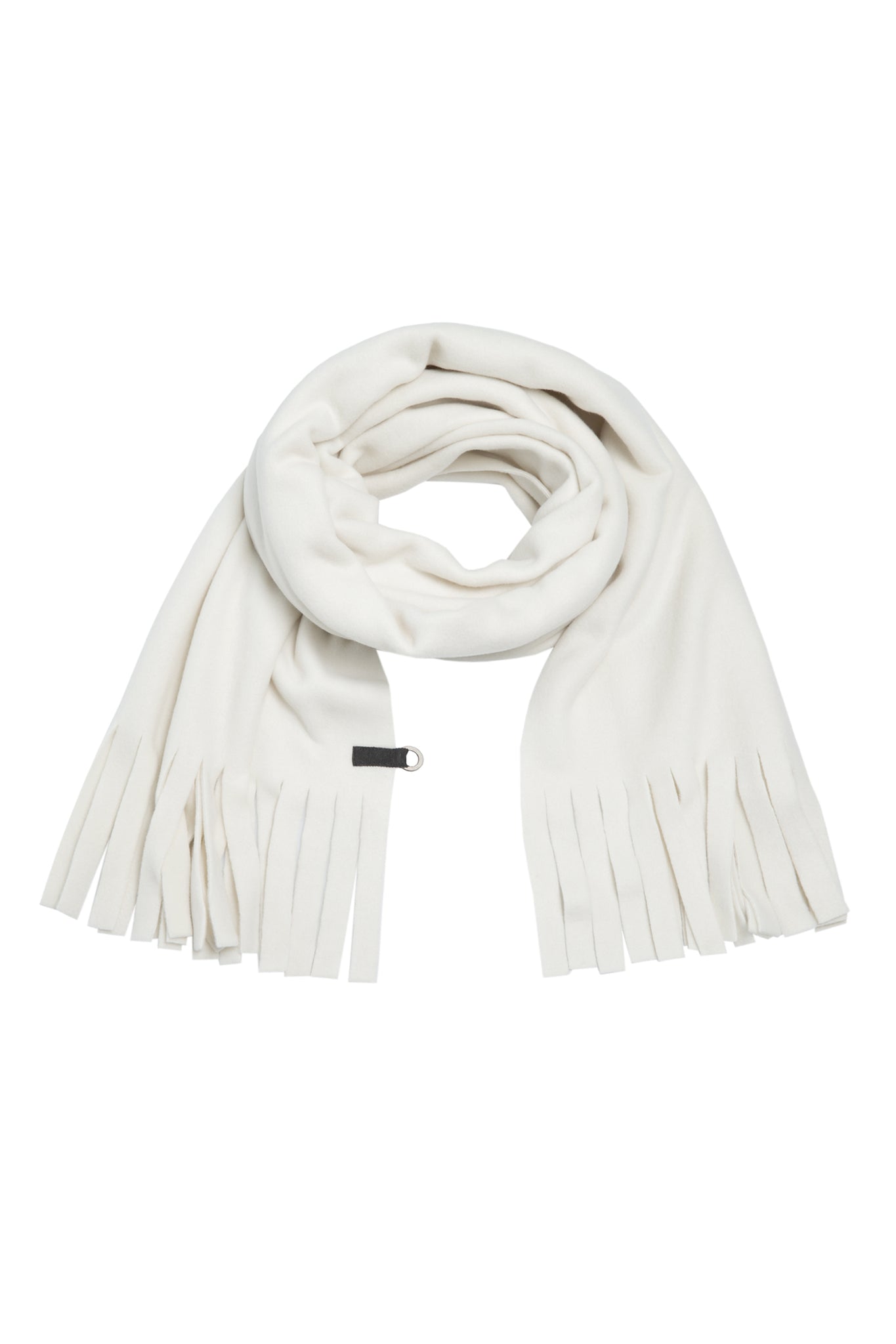Henriette Steffensen fringe scarf, off white