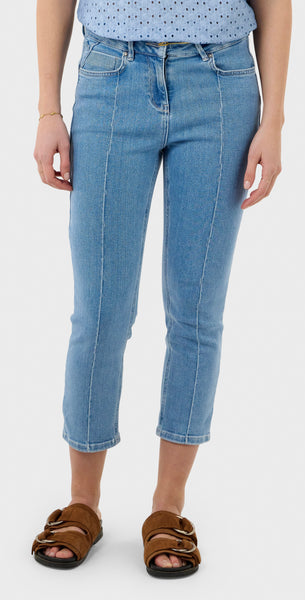 Sandwich Cropped Denim.