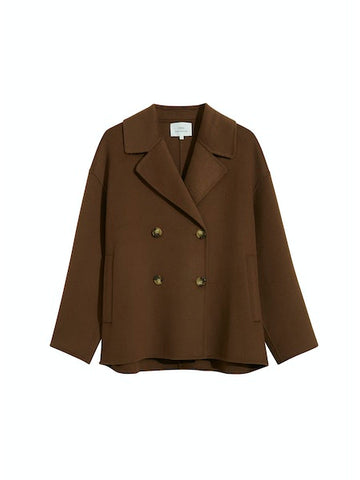 Yerse Wool Blend Jacket, Chocolate