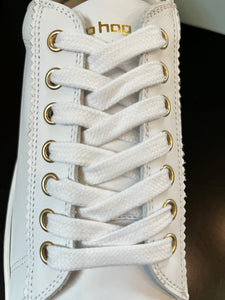 Philip Hog Trainers in White Leather
