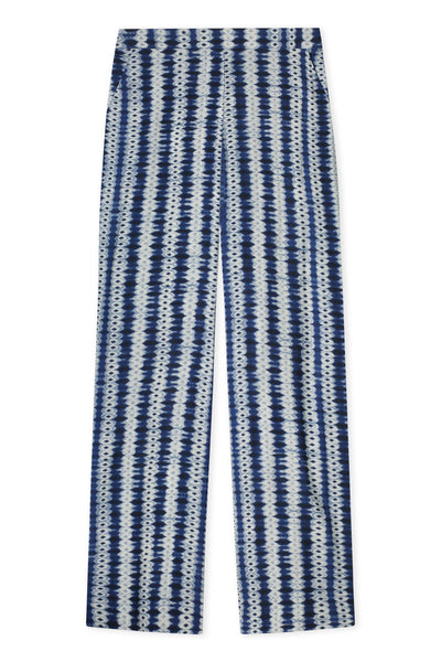 kyra Nyna Print trouser, Blue Iris